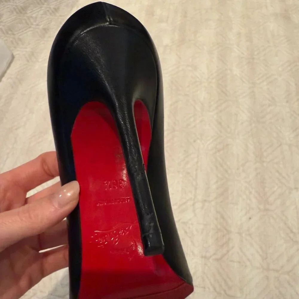 AUTHENTIC Black 100mm Decolette 554, Christian Louboutin, 36.5 (Not For Bundle) - Picture 6 of 15